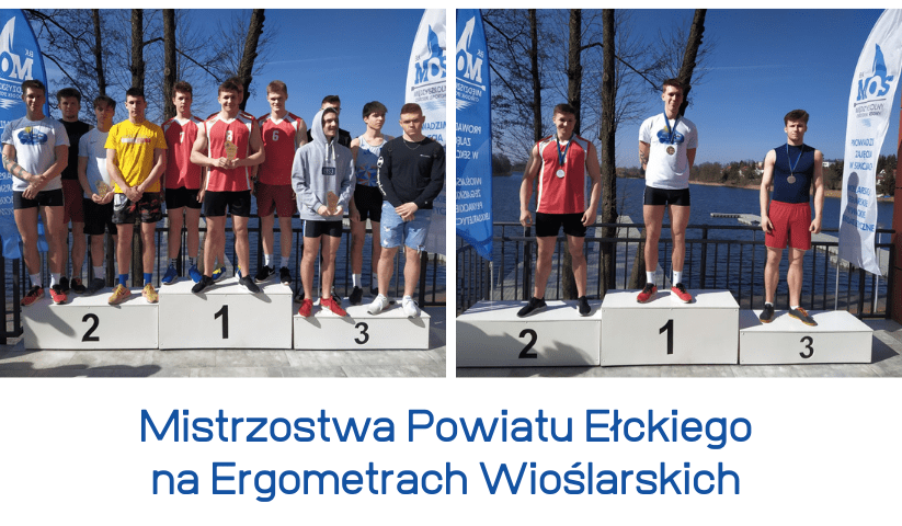 Uczniowie ZSM-E w Ełku na podium Mistrzostw Powiatu Ełckiego na Ergometrach Wioślarskich