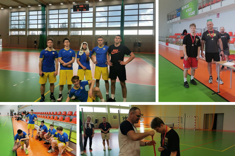 Reprezentacja ZSM-E w Ełku podczas międzyszkolnej ligi koszykówki chłopców 5x5