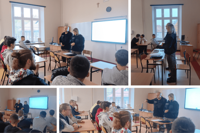 Spotkanie uczniów klas czwartych i piątych z przedstawicielami przedstawicielem Warmińsko-Mazurskiego Oddziału Straży Granicznej w Kętrzynie