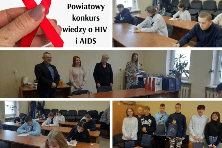 fotorelacja z powiatowego konkursu wiedzy o HIV