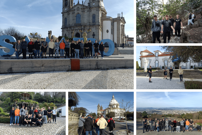 zwiedzanie (Sanktuarium Matki Bożej Sameiro, kościoła Bom Jesus do Monte oraz miasta Guimarães